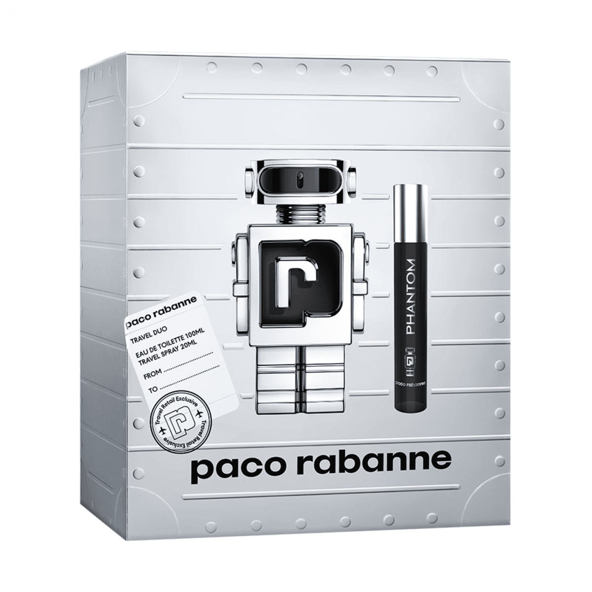 Paco Rabanne phantom case 100ml + perfume bottle